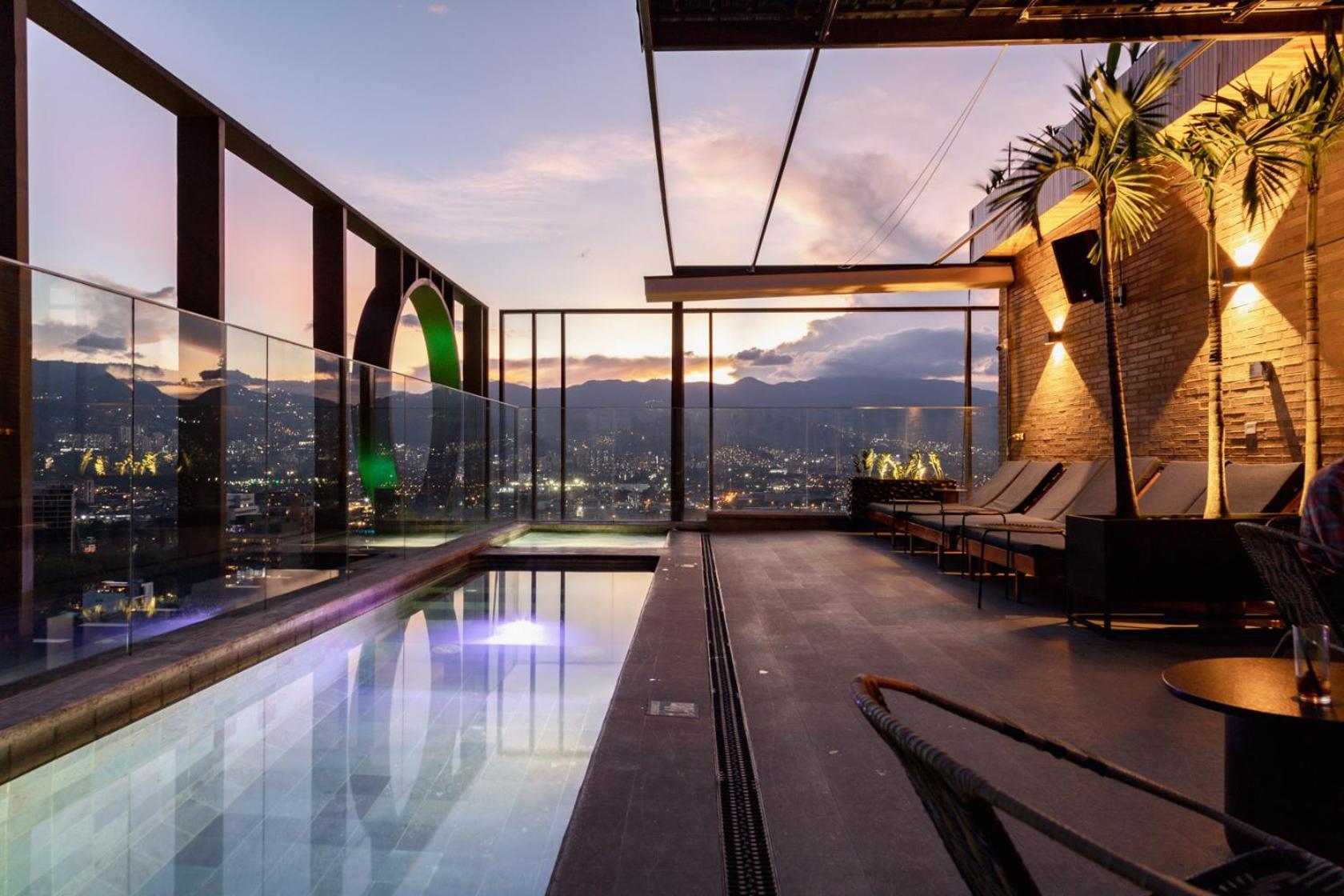 Hotel Marquee Medellín Exterior foto The Sky Bar